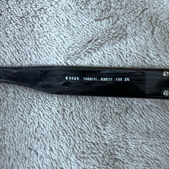 Burberry aviator, black and gray, marbled, sunglasses. - Picture 8 of 10